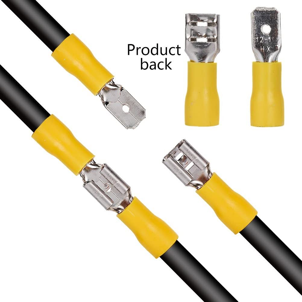 280pcs set Kit Cable Lugs Assortment Kit Wire Flat Female and Male Insulated Electric Wire Cable Connectors Crimp Terminals Set