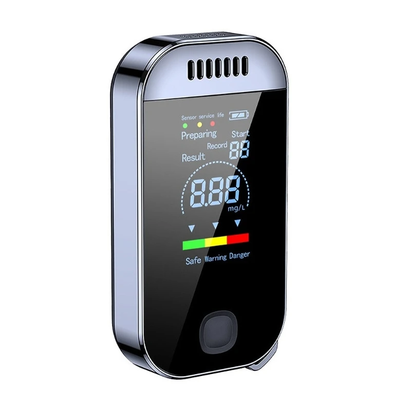 Quick Response Blowing Alcohol Tester Professional LCD Digital Display Drunk Driving Detector Portable Mini Breathalyzer