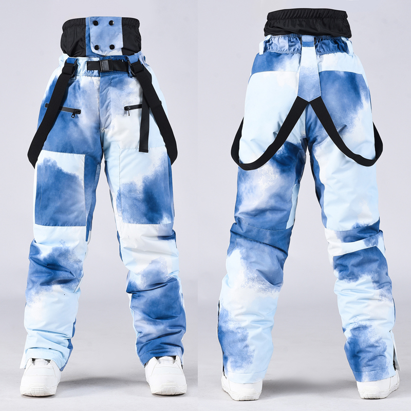 High Quality Outdoor Sport Mountain Snow Trousers Windproof Male Alpine Overalls Costumes Waterproof Warm Men Big Ski Pants