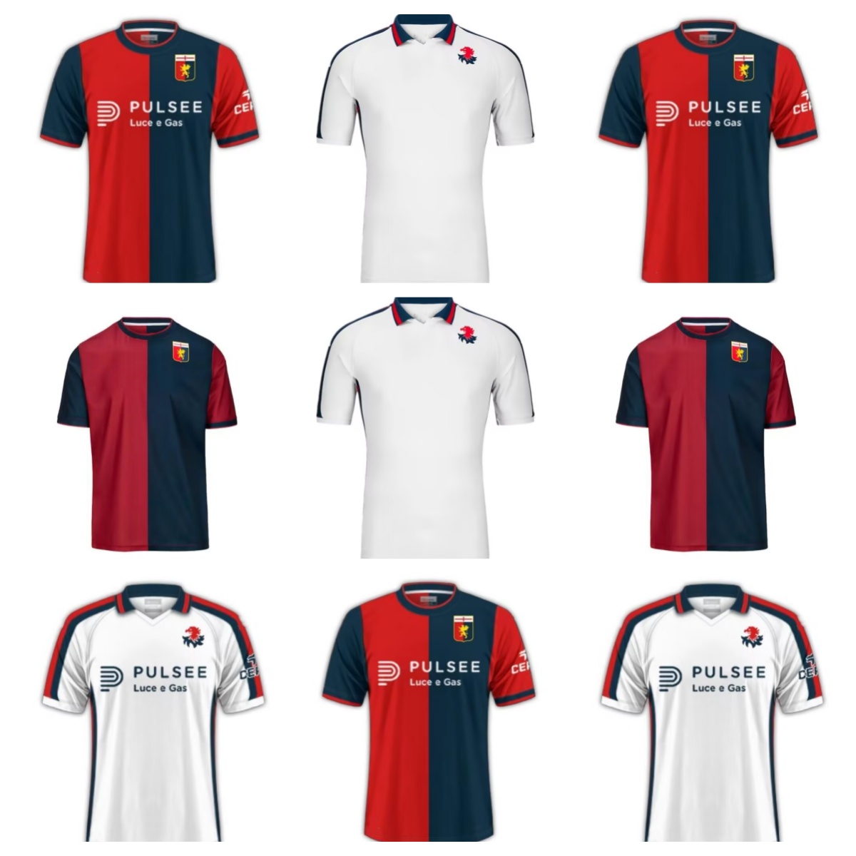 24/25 Hot sales Genoa Soccer Jerseys 2024 2025 for Rossoblu PUSCAS CODA EKUBAN YALCIN RETEGUI STROOTMAN SABELLI ILSANKER Home Away 3rdth Football Shirts