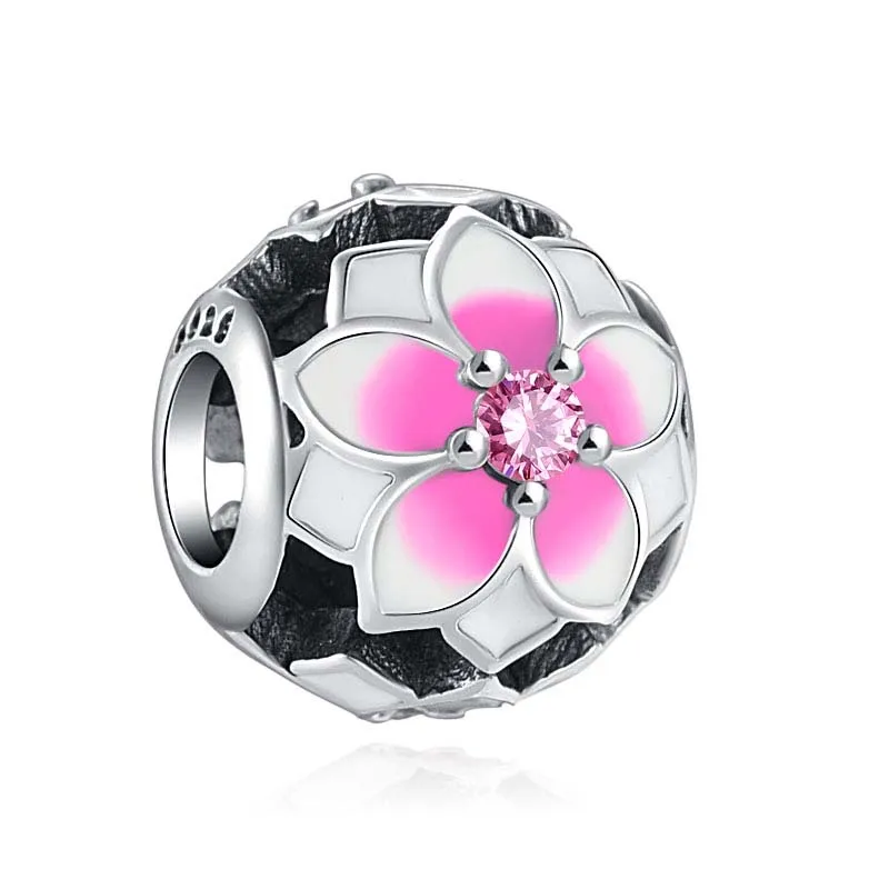 2023 New Wine Cup Daisy Blue Dog Paw Diy Bead For Original 925 Sterling Silver Bracelet Necklace For Women Jewelry