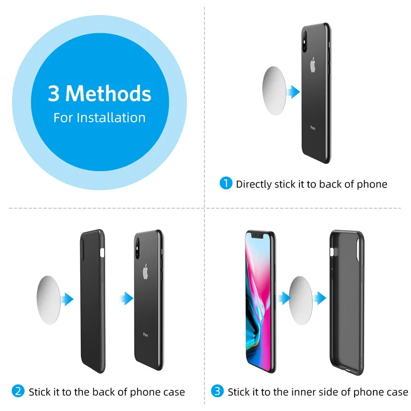 360 Magnetic Phone Holder in Car For iPhone 15 Pro Metal Air Vent Mount Stand For Xiaomi Mi 13 Magnet GPS Phone Holder Bracket