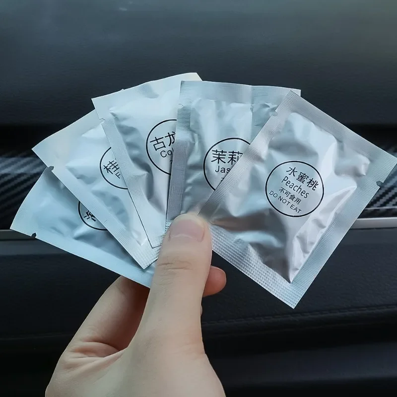 Car Solid Perfume Tablets Air Vent Perfume Refill 5 Flavor Air Freshener Car Interior Perfume Diffuser Tablet Accessories