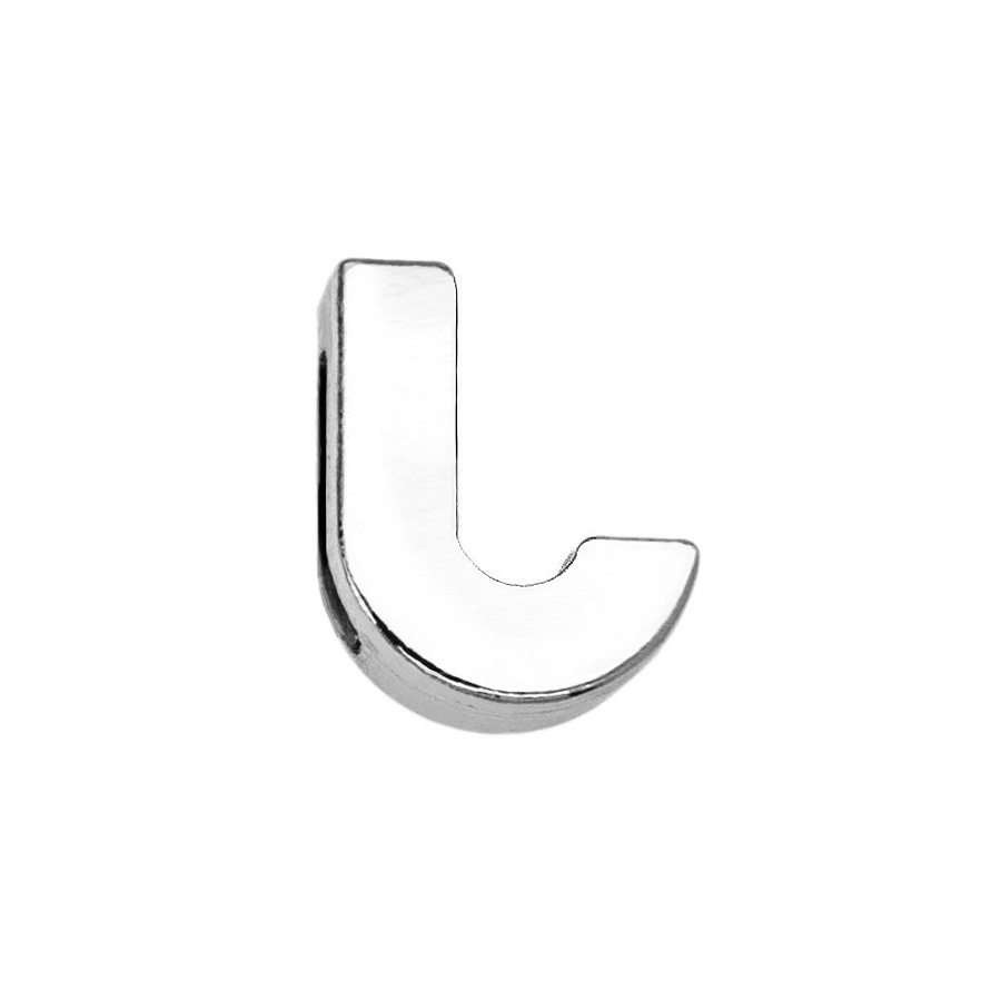 8mm A-Z Alphabet Letter Plain Slide Charms For Bracelet Making Choker Pet Collar Keychain DIY Accessories Gift 10pcs/lot