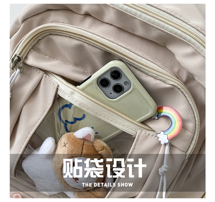 Teenage Girls School Backpack High school quality capacity New Kawaii Cute Backpack Candy pure Solid color Simple Sports Travel