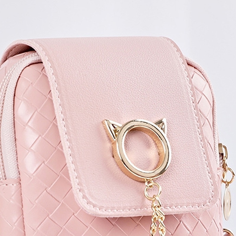 Spring Summer Mini Cross-Body Mobile Phone Shoulder Bag Woven Pearl Tassel Cover-Style Female Bag Shoulder Bag Crossbody Bag