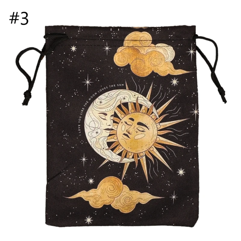 Mini Drawstring Bag Flannelette Jewelry Dices Board Game Cards Bag Gift Pouches Packaging Tarots Storage Bag