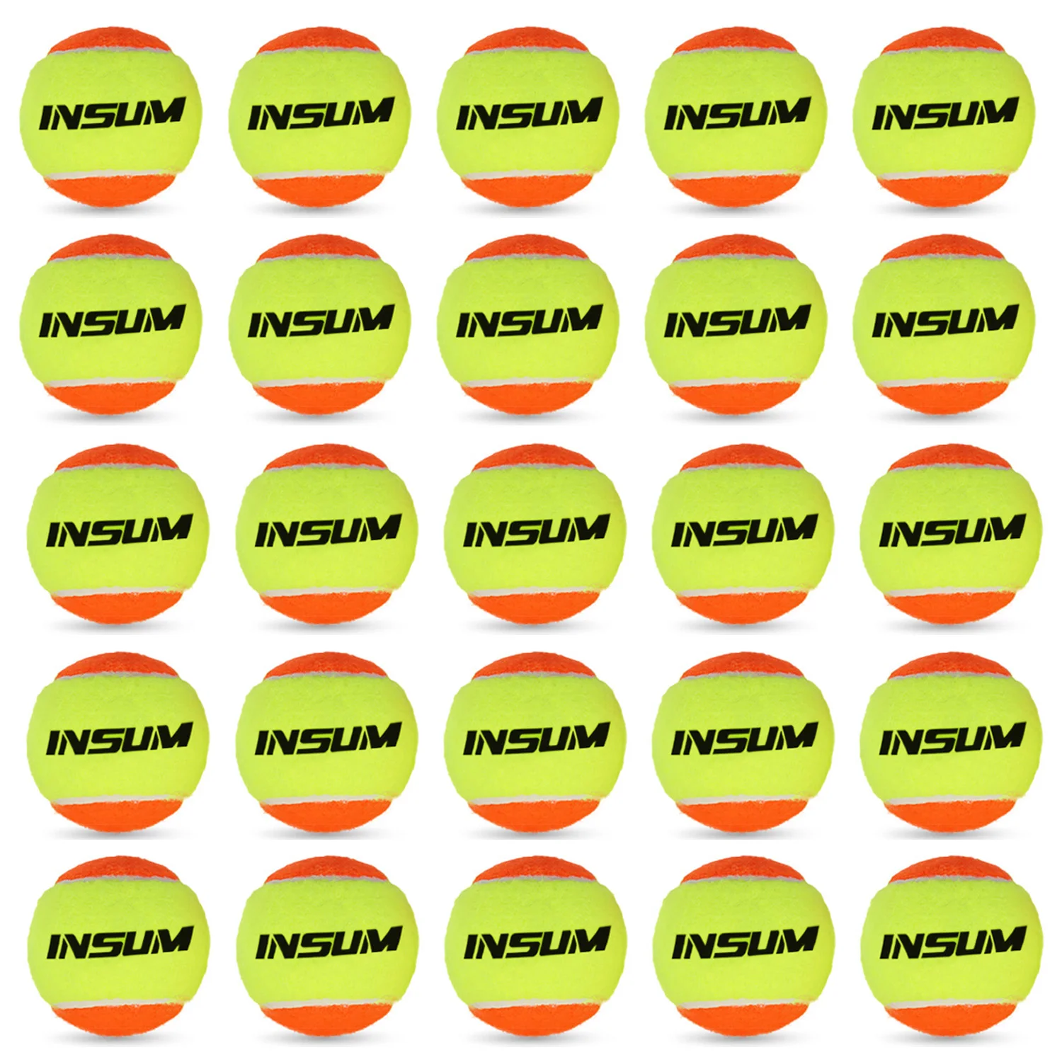 new INSUM Beach Tennis Balls 2025 3/6/9 Pcs Professional 50% Standard Pressure for Kids Tennis Accessories Training Balls