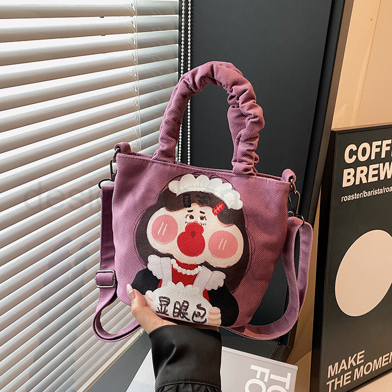 Bag Designer Fashion Classic 10a Top Woman Handbagevening Bags Hand Drawn Ugly and Cute Avatar Crossbody Large Capacity Womens Cartoon Graffiti Girl C