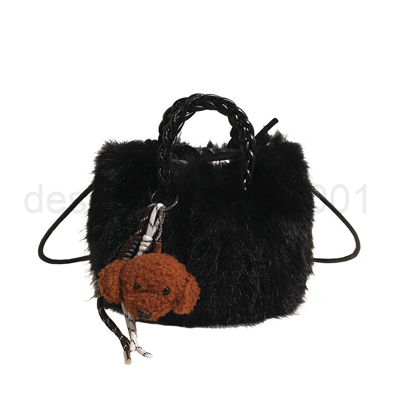 Bag Classic Designer Fashion 10a Top Woman Handbagevening Bags New Plush Doll Pendant Advanced Cute