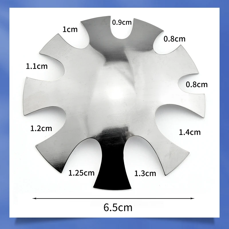 Professional 1-8 Sizes W/Concave/Heart Shaped French Manicure Cutter Nail Art Tool French Pink White Tips Trimmer Guide