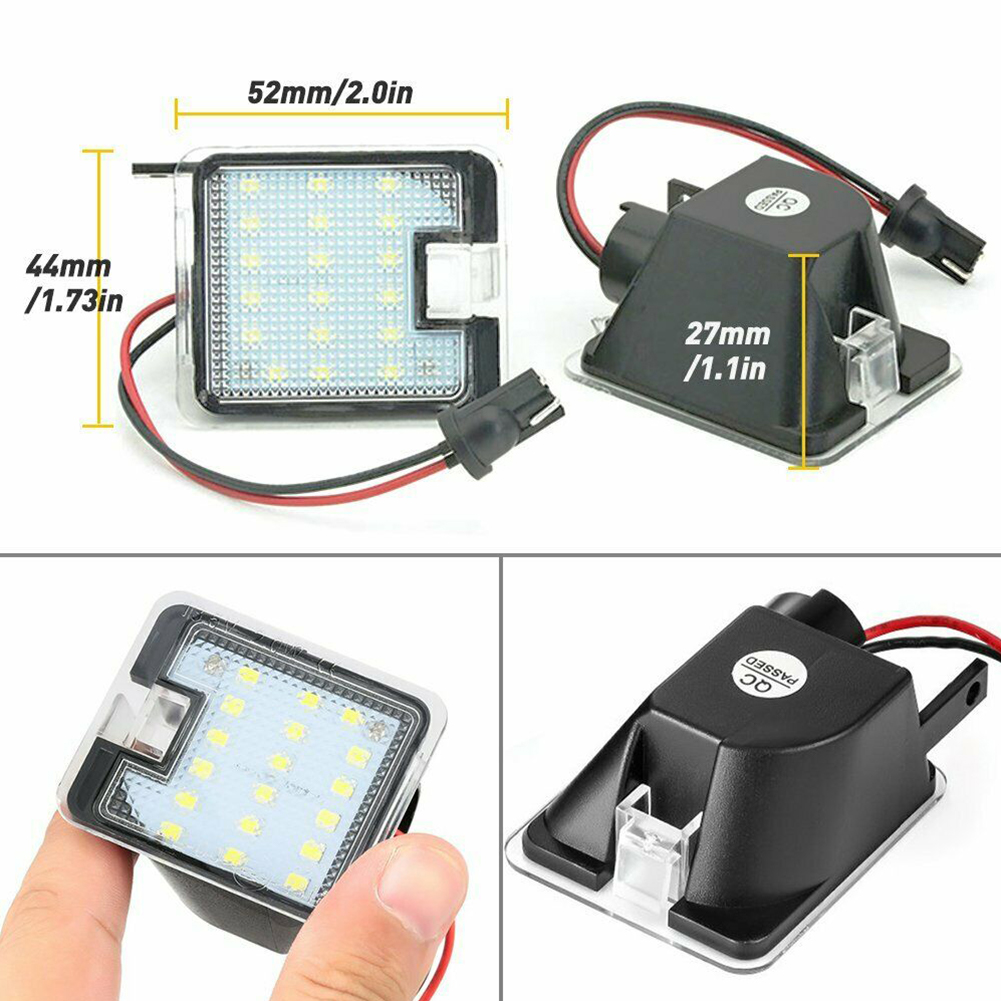 Car Pathway Lights LED Puddle Lamps Under Rear View Side Mirror For Mondeo MK4 Focus Dopo Escape C-Max