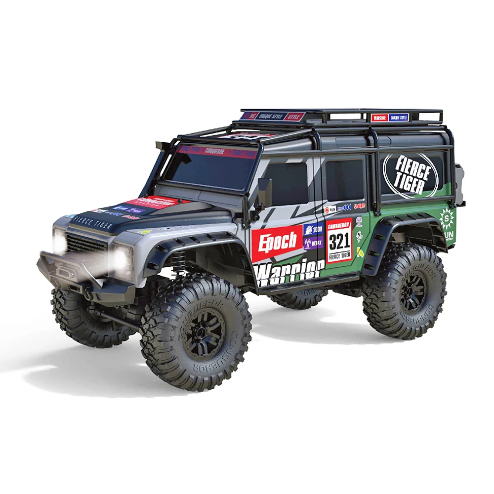 1:10 RC Car Truck All-Terrain 15Km/h Off-Road 4WD Remote Control Monster Crawler Recharge Car RC Toys for Boys Kids HB ZP1001