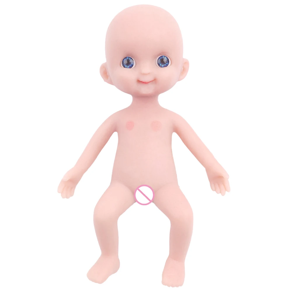 IVITA WG1569 5.51inch 98g 100% Full Body Mini Silicone Reborn Baby Doll Unpainted Unfinished Realistic Dolls for Children Toys