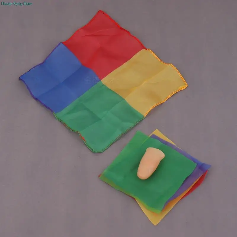 1Set Scarf Silk Restoring Magic Tricks Street Stage Children MagicToy for Beginner Easy to do Close Up Magic Props Gift for Kid