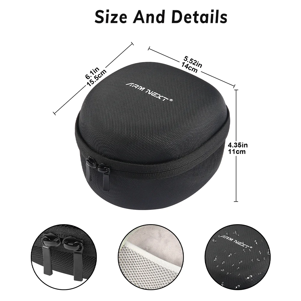 ARM NEXT military tactical headset hard body storage case / light headset case / electronic shooting earmuffs portable case