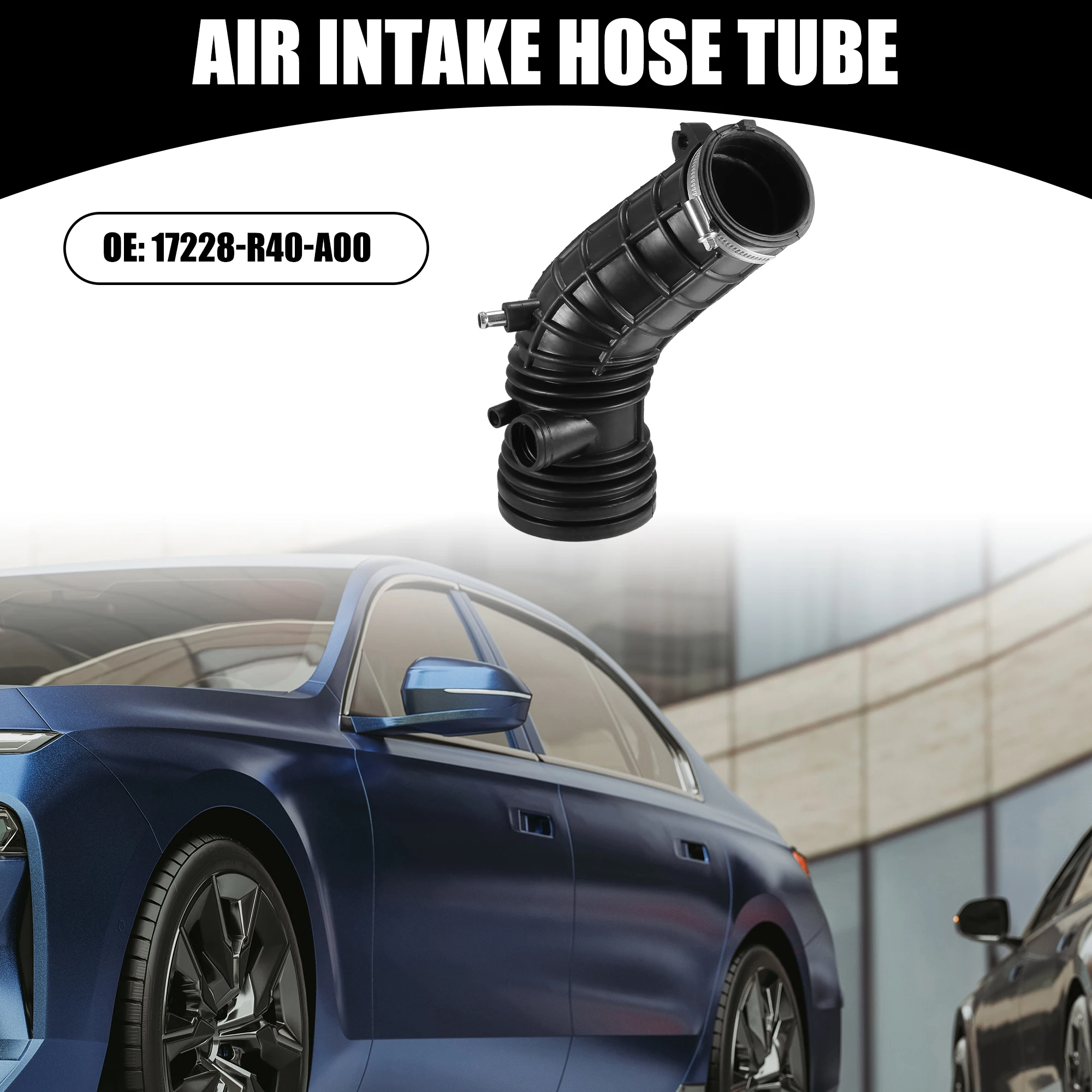 UXCELL Air Cleaner Intake Hose Tube with Clamps for Honda Accord 2.4L L4 2008 2009 2010 2011 2012