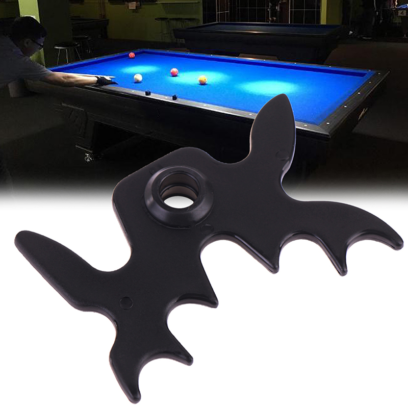 Snooker Billiards Cue Rack Bridge Head Billiards Cross Antlers Rod Holder Accessories Black Moose Head Bridge for Pool Cue