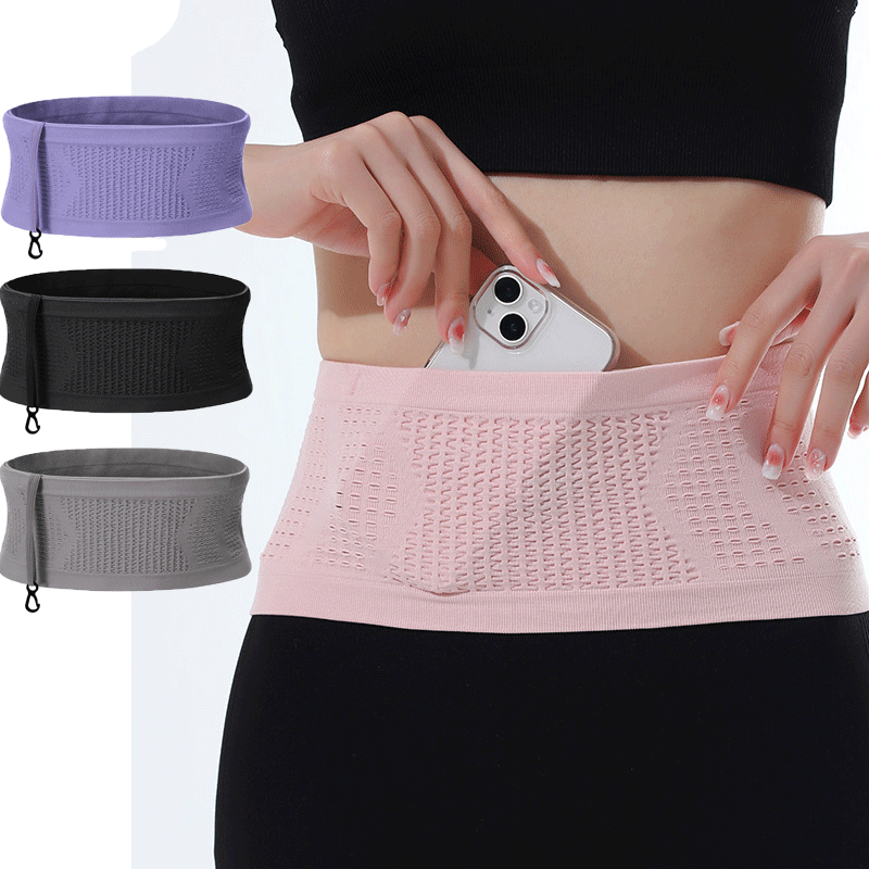 Ultra thin running with money and sports Fanny bag, mobile phone holder, adjustable waist bag