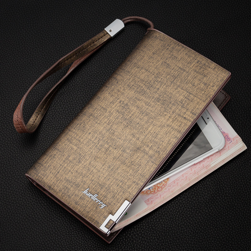 New Baellerry Long Wallet Multi functional Zipper Men's Handbag