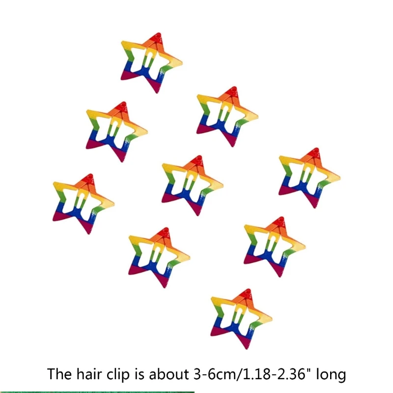 Y2k Rainbow Color Design Girls Hair Clip 2025 Taking new Photo Hairpins Lovely Hairclip
