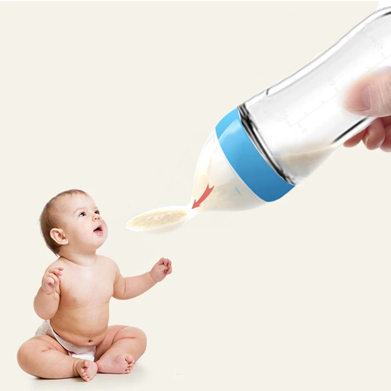 Baby Spoons Bottle Feeders Newborn Medicine Feeders Silicone Bottles Spoons Baby Cutlery Children's Accessories Newborn Feeding