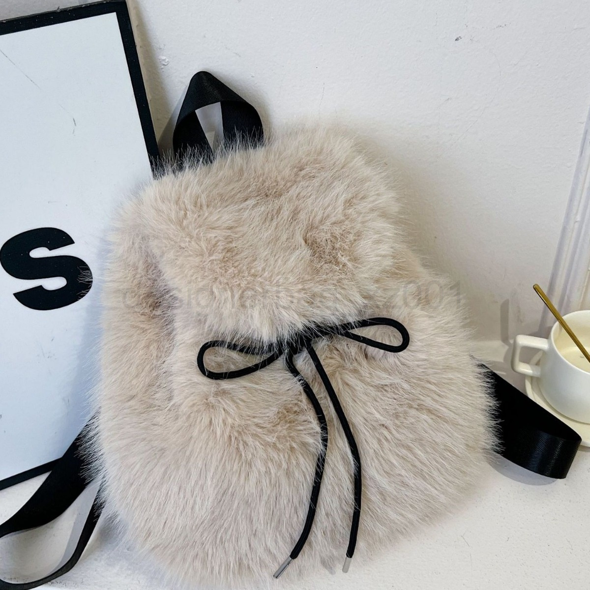 Bag Designer Fashion Classic 10a Top Woman Handbagevening Bags Autumn and Winter New Plush Backpack Fashionable Imitation Rabbit Fur Versatile Student