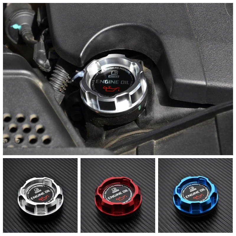 Aluminum ENGINE Oil Cap For Honda Accord SI Element ACURA INTEGRA S2000 PRELUDE PRELUDE Civic Fit car accessories Mugen Power