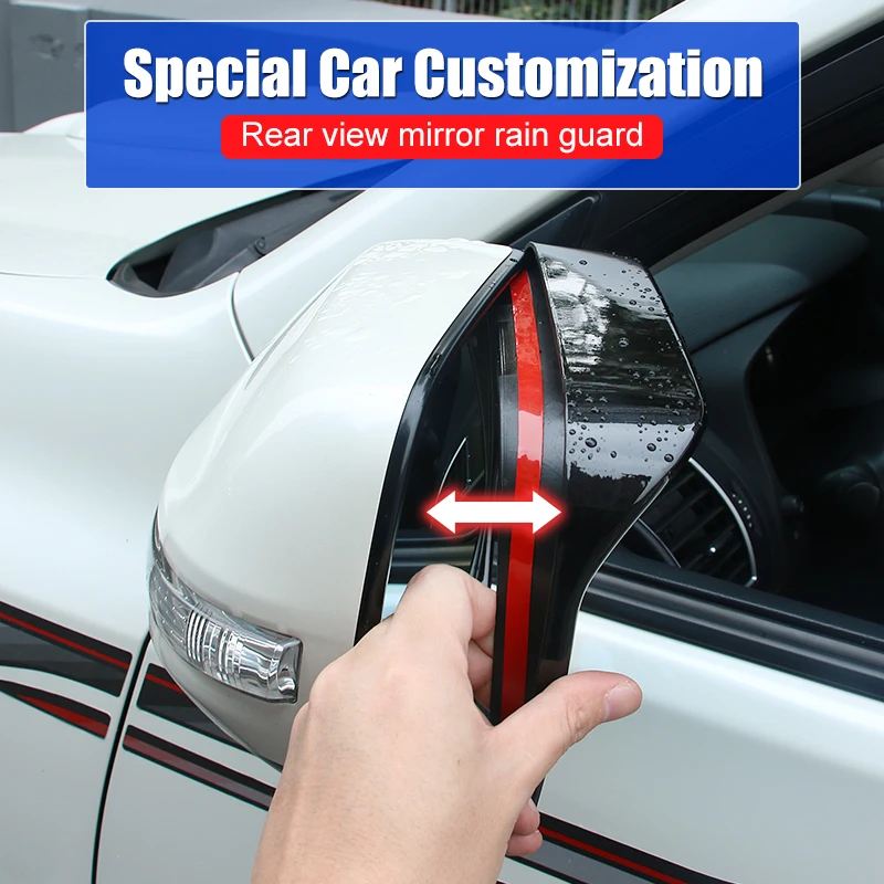 2008-2021 For Toyota Land Cruiser Prado 150 200 Lc150 LC200 Rearview Mirror Rainproof Cover Exterior Accessories Rain Eyebrow