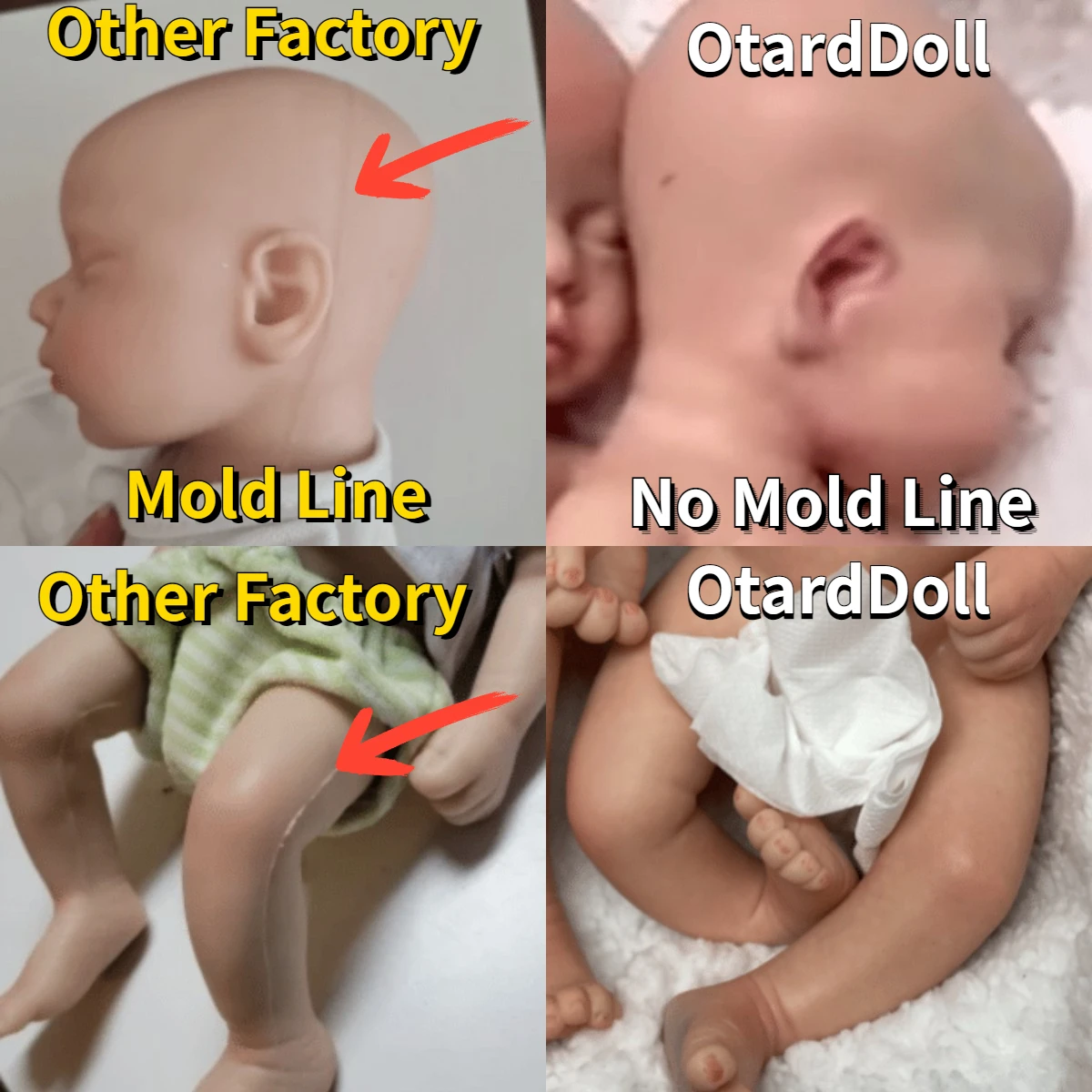 33CM Silicone Loulou Painted Full Body Soft Solid Silicone Handmade Bebe Reborn Doll Reborn De Silicona Cuerpo Entero