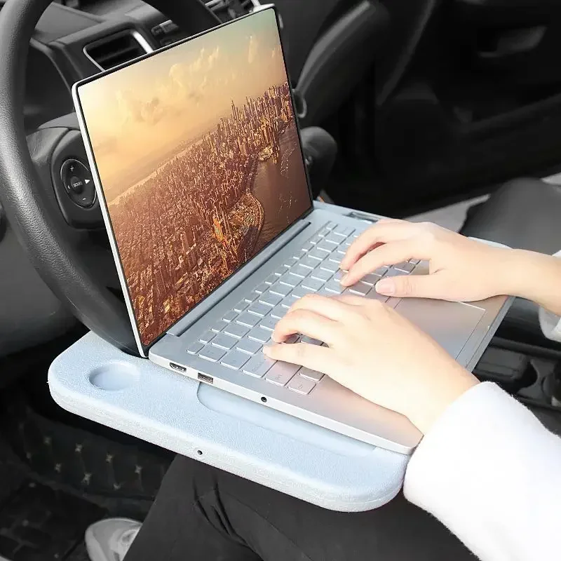 Car Portable Dining Table Car Steering Wheel Tray Steering Wheel Table Desk For Eating Writing Drinking Fits Most Vehicles