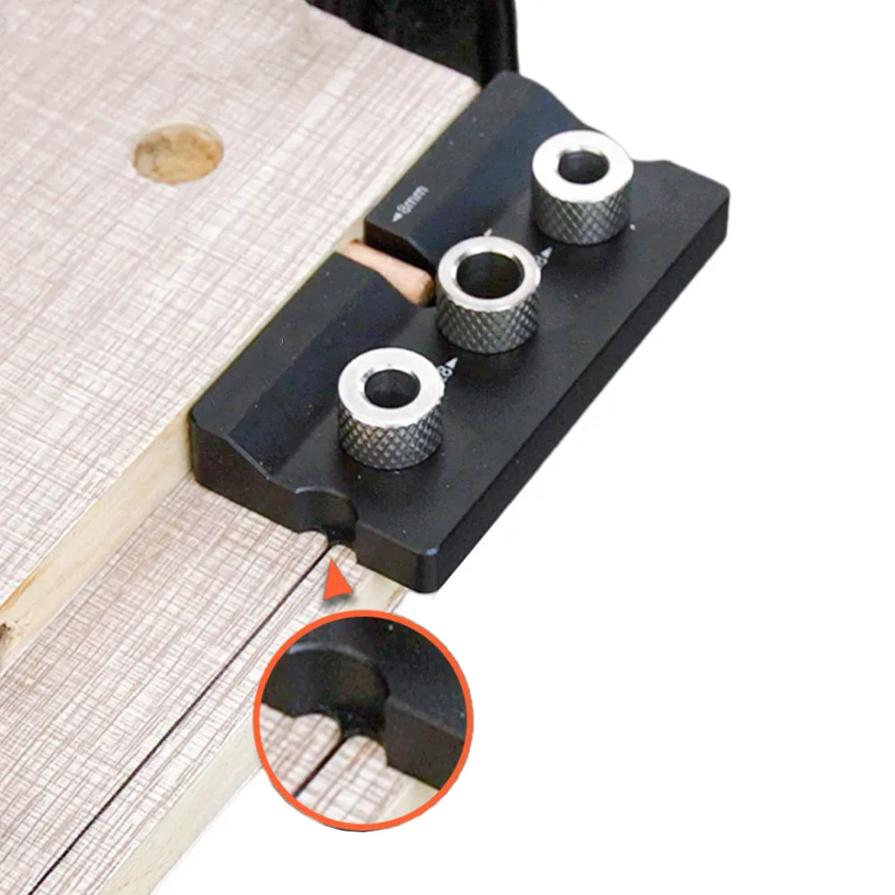 Woodworking 3 In 1 Doweling 2025 Jig Kit -Adjustable Wood Dowel Punch Locator Aluminum Pocket Hole Jig, new Cabinet Hole Drill Guide Tool