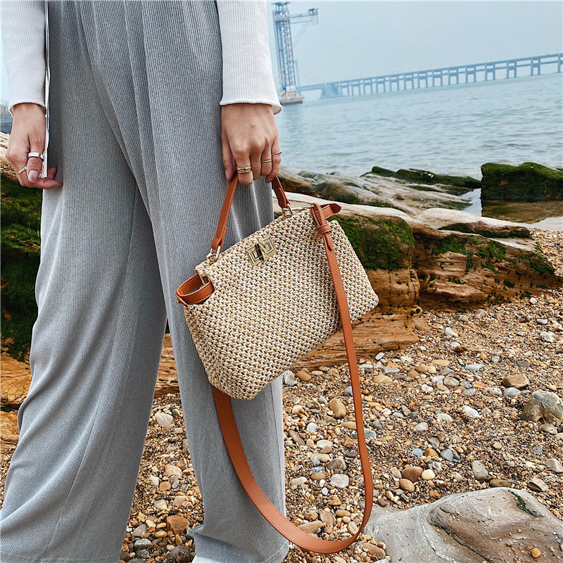 2023 New Summer Straw Bags for Women High Quality Shoulder Bag Cute purse and Handbag Designer Crossbody Bag Luxury Satchel