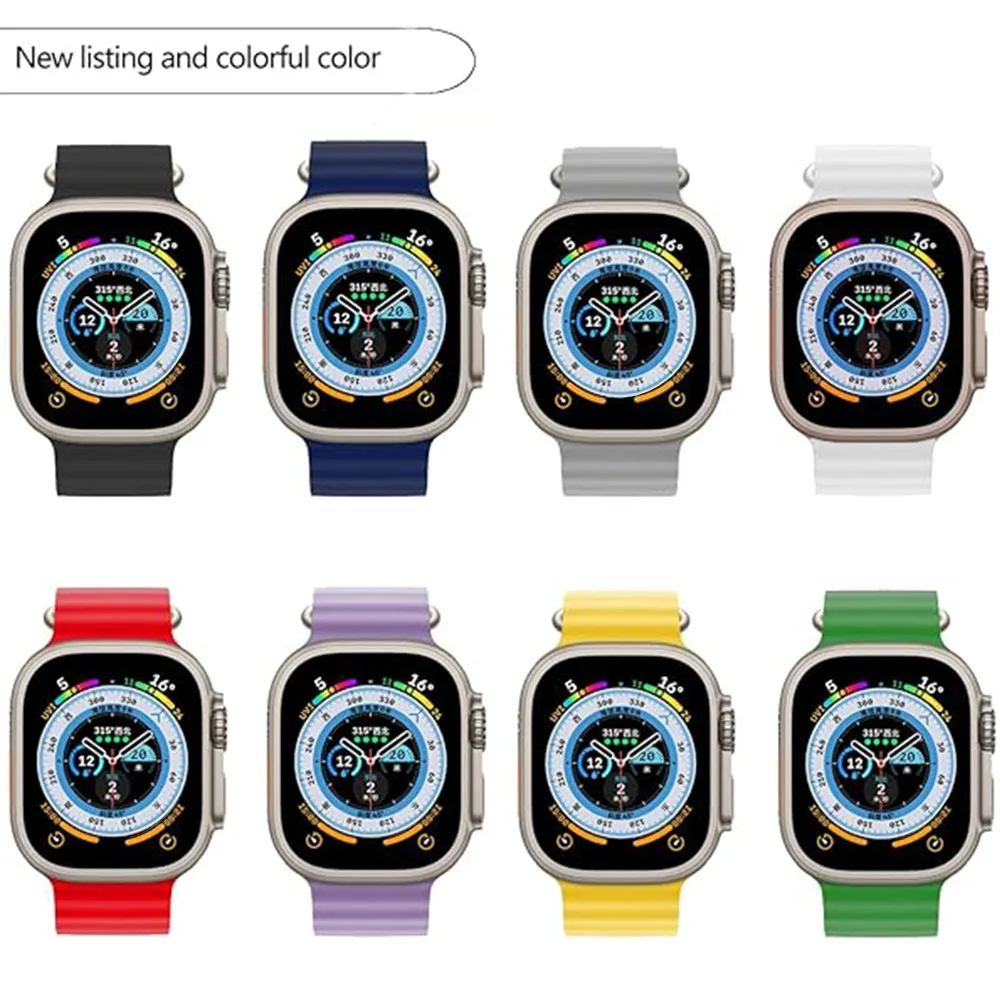 Original Strap For Apple watch ultra band 49mm 45mm 41mm 44mm 40mm 42mm 38mm 45 44 mm bracelte iWatch series 9 8 3 7 6 se bands