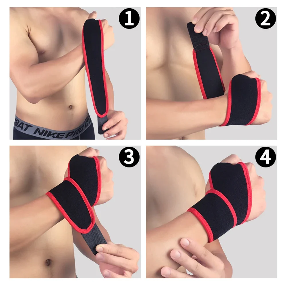 2Pcs Wrist Brace Wraps Support Adjustable Straps Fits for Carpal Tunnel,Volleyball,Badminton,Tennis,Basketball,Weightlifting