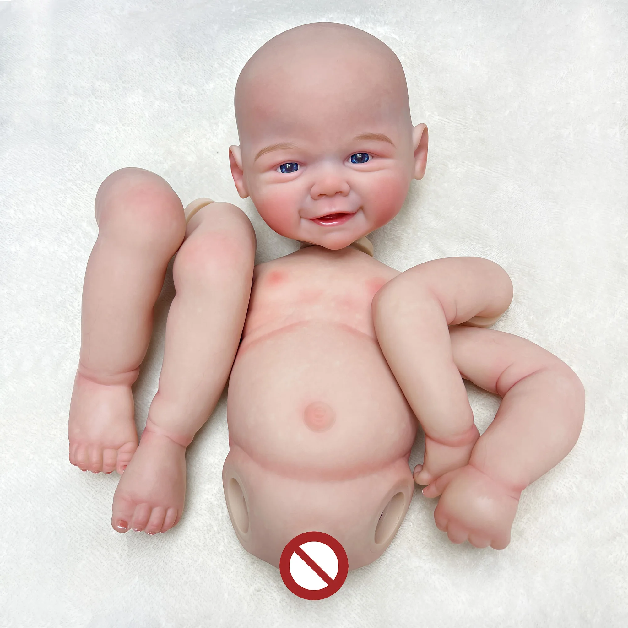 50cmVivienne Full Body Silicone Vinyl Bebe Reborn Girl With Rooted Hair Cute Christmas Outfits Handmade Lifelike Reborn Dolls