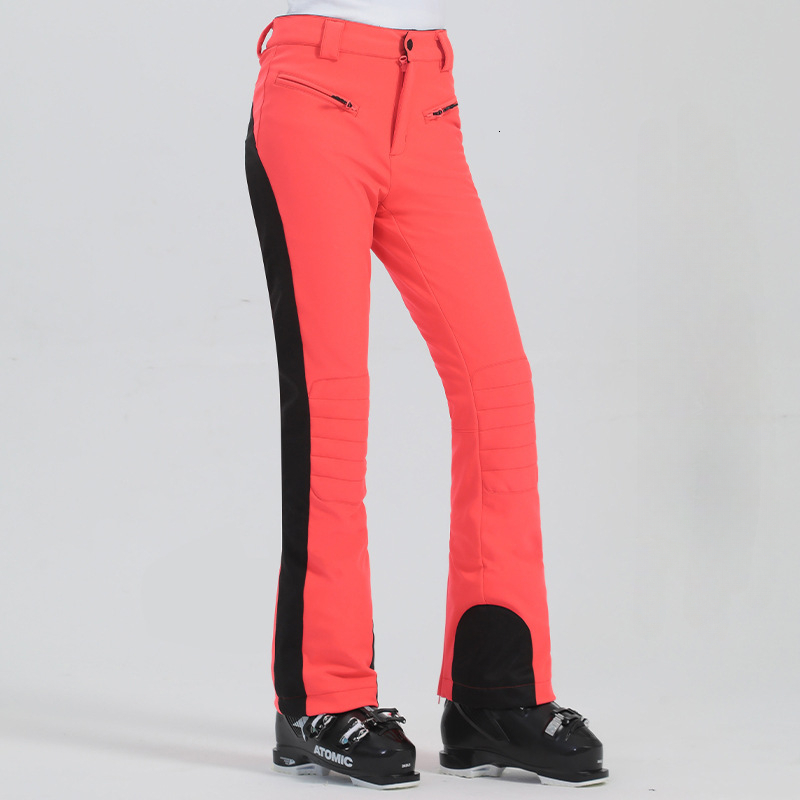 High Elasticity Female Ski Pants Outdoor Windproof Warm Snow Trousers Winter New Alpine Sport Clothes Slim Women Skiing Overalls