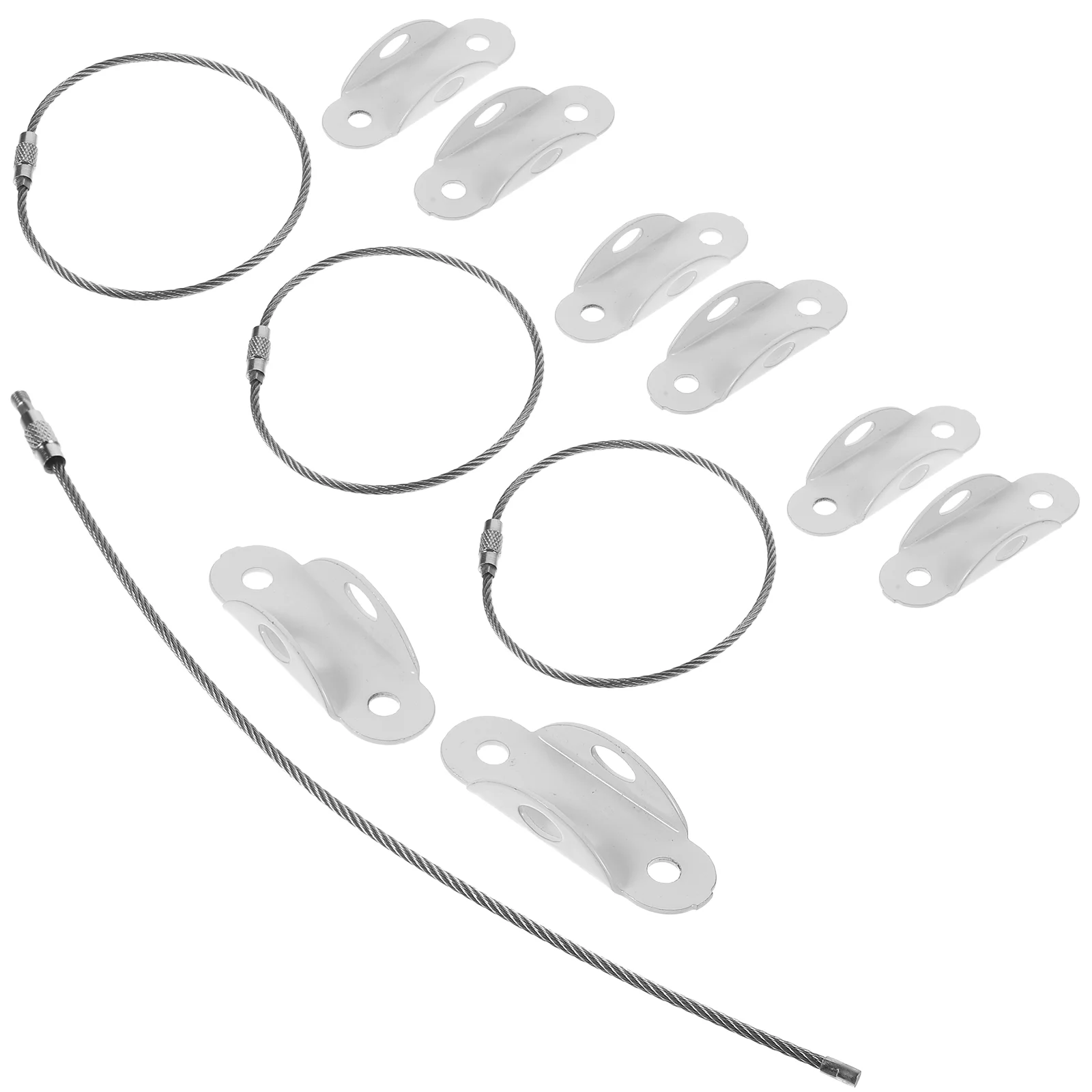 4 Sets Furniture Wall Anchors Furniture Straps Bookcase Cabinet Anchors for Baby Proofing