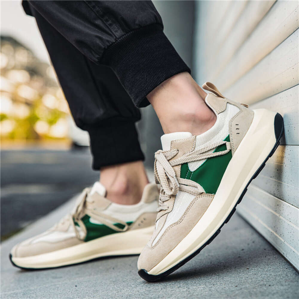 New Student Fashion Low cut Thick Sole Shoes Lace up Men's Casual Board Shoes Youth Outwear Sports Shoes ddmythur