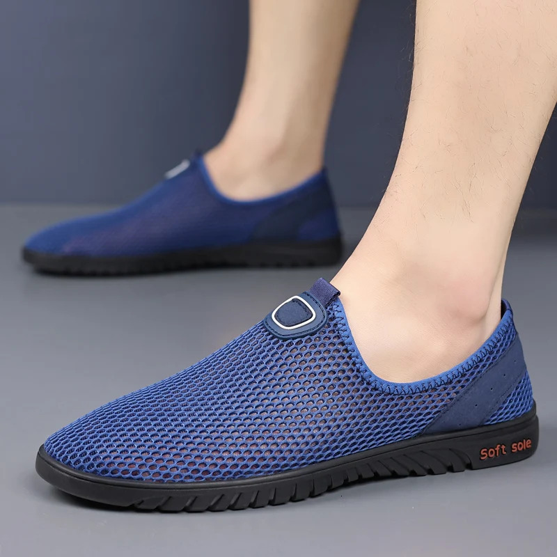 New Men's Shoes Casual Mesh Breathable Walking Male Outdoor Soft Lightweight Fashion Man Comfortable Sneakers c20ba