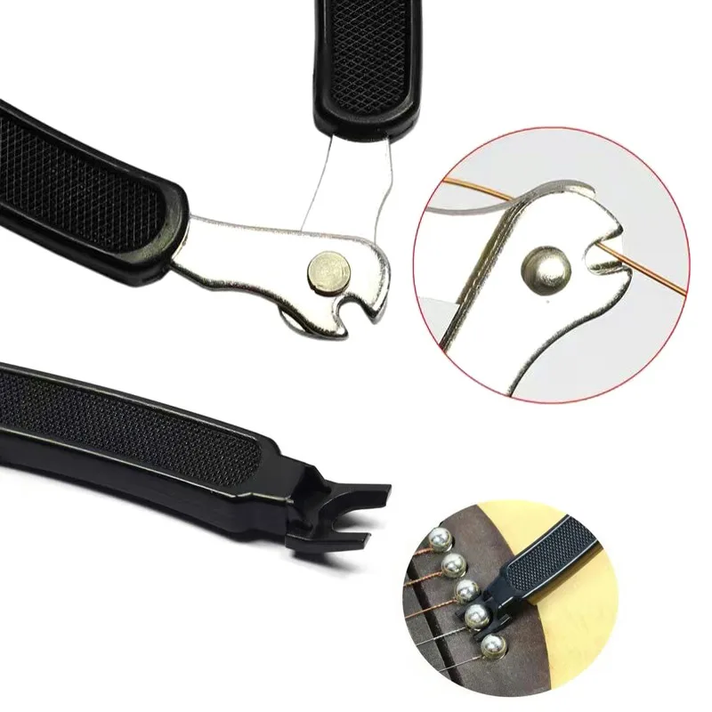 Guitar Tuning Tool Guitar Accessories Guitar String Changer 3 in 1 Strings Cutter Winder Pin Puller Winder String Clamp Remover