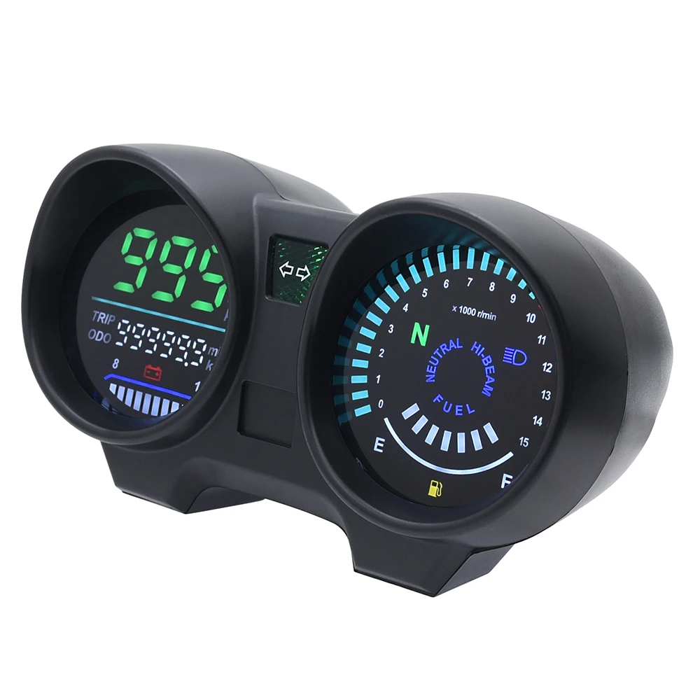 New LED RPM Meter Speedometer Digital Dashboard Electronics Panel For Motorcycle Brazil TITAN 150 Honda CG150 Fan150 2010 2012