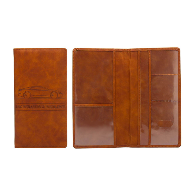 Car Registration Insurance Holder Driving License Cover Leather Auto Documents Drivers License Storage Bag Credit Card Holder