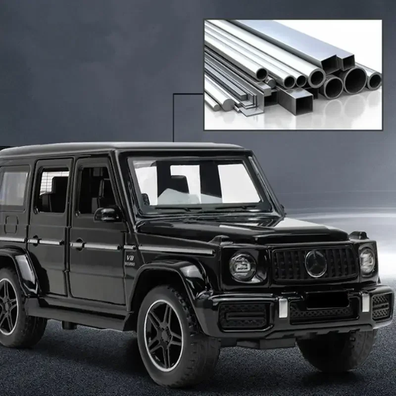 1/32 Alloy Trailer RV Truck Car Model Diecast Metal Recreational Off-road Vehicle Camper Car Model Sound and Light Kids Toy Gift