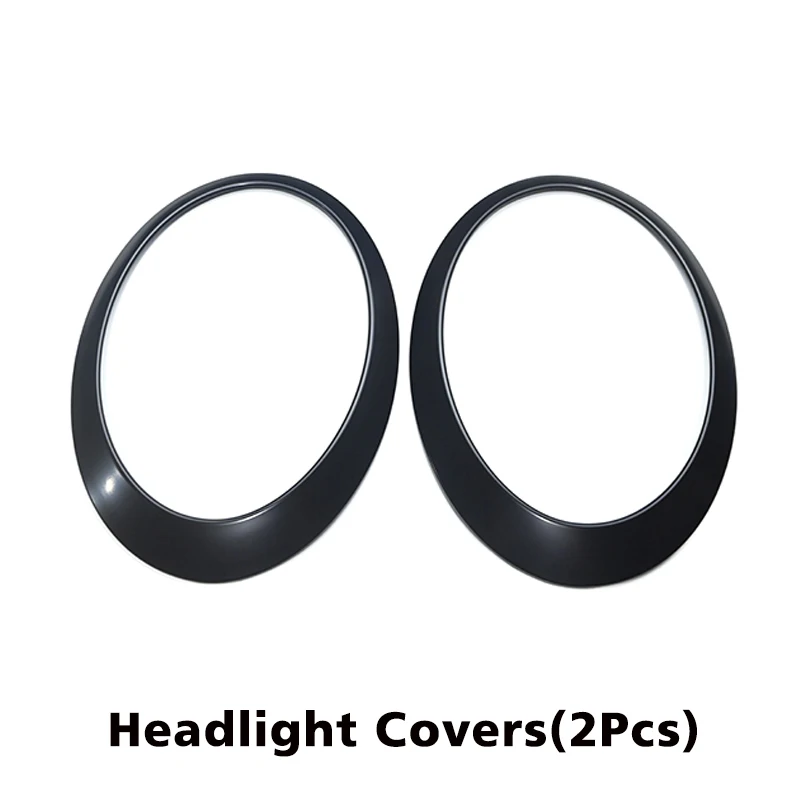 For MINI Cooper S R50 R52 R53 Black Car Headlight Head Tail Light Rear Lamps Frame Rings Cover Car Stickers Exterior Accessories