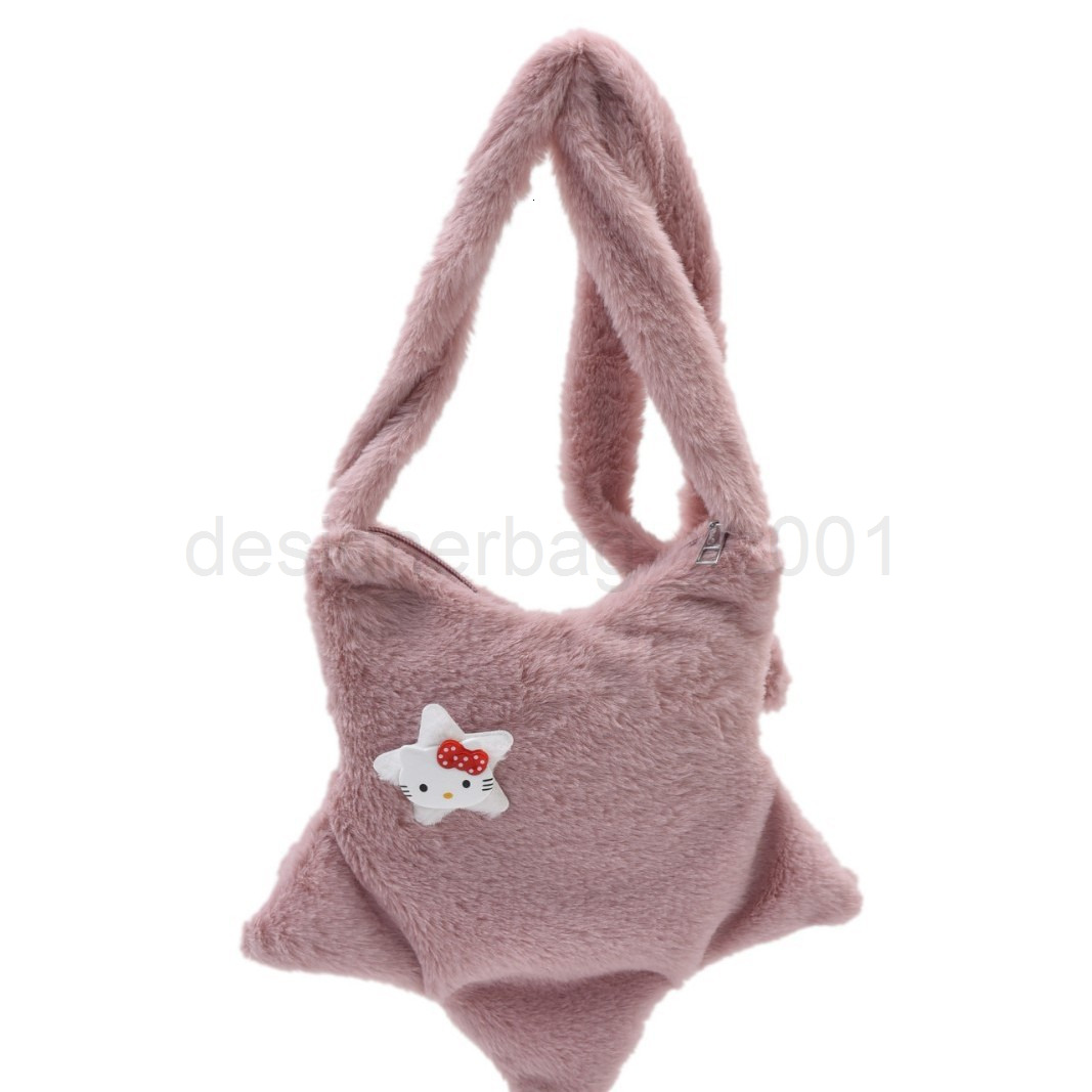 Fashion Classic Bag Designer 10a Top Woman Handbagevening Bags Autumn and Winter Fashionable Plush Cute Five Pointed Star Shaped