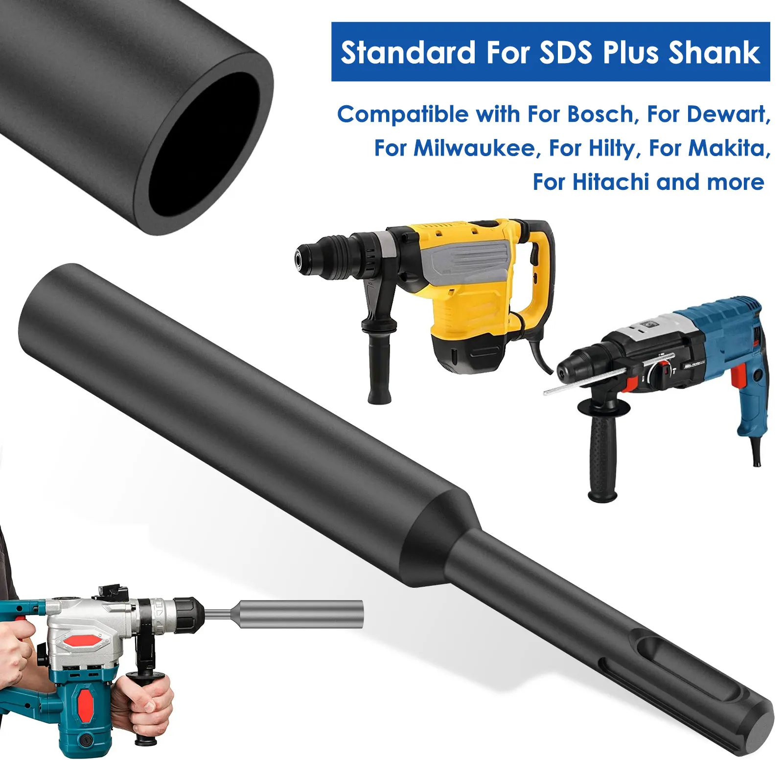 SDS Ground Rod Driver Bit for 5/8 Inch and 3/4 Inch Ground Rod Professional new Ground Rod Driver 2025 Durable Hardened Earth Driving Rod