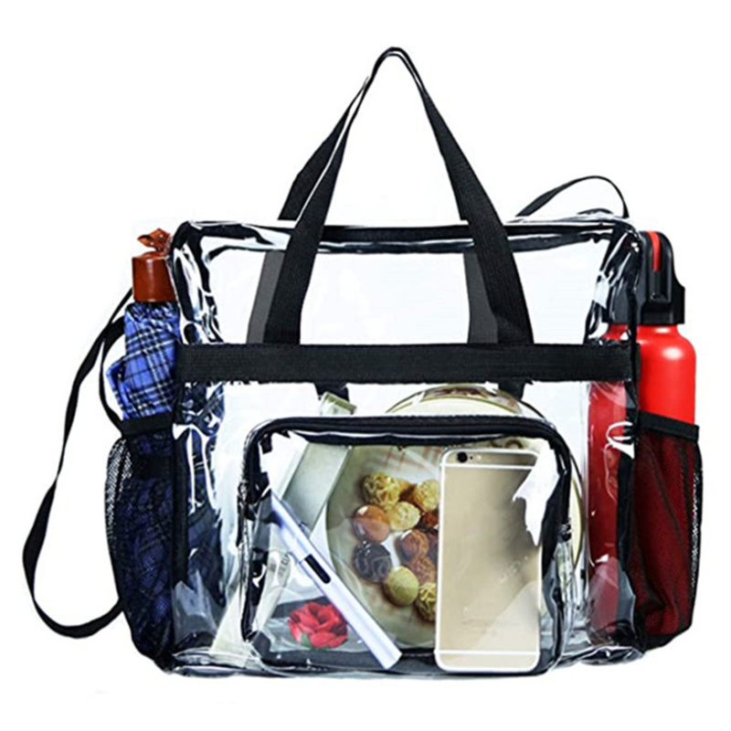 PVC Women's Bags Cosmetic bag Portable Large Capacity waterproof travel Wash bag Transparent Shoulder Bag Storage Pouch Cosmetic