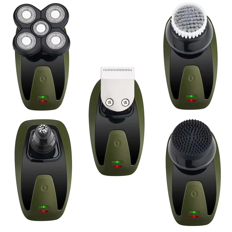5in1 Grooming Kit Electric Shaver For Men Wet Dry Bald Head Shaving Machine For Men Beard Trimmer Electric Razor Rechargeable
