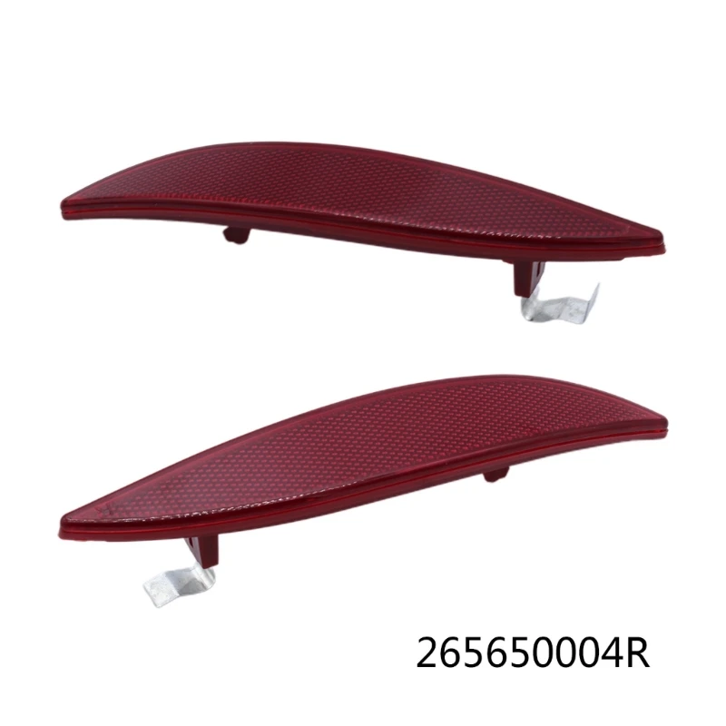 2Pcs Car Reflective Strip for Renault Megane 3 Rear Bumper Signal Light Reflector 265650004R,Left/Right